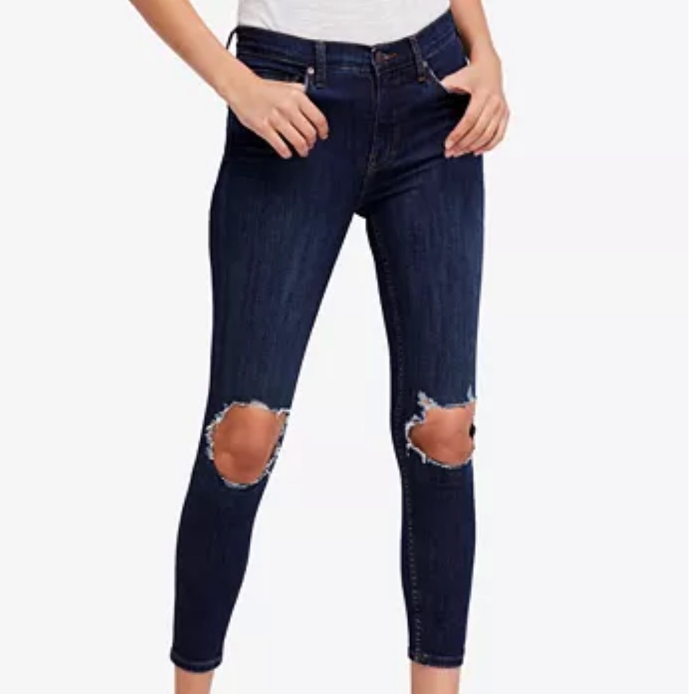 Free People Busted Skinny Jeans